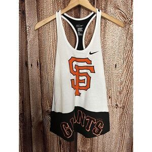Nike San Francisco Giants Womens White Sleeveless Tank Top Size Medium MLB
